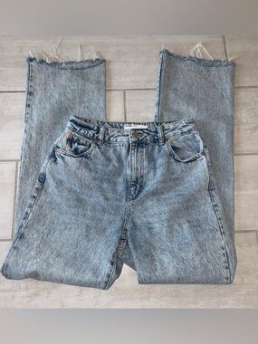 Garage Denim Jeans, Light Wash Straight Leg Jeans, Size 27